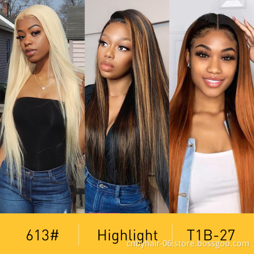 Glueless 613 HD Full Lace Wig,Human Hair Wigs Blonde 613 Lace Front,Wholesale Platinum Blonde 613 Lace Frontal Wigs Human Hair